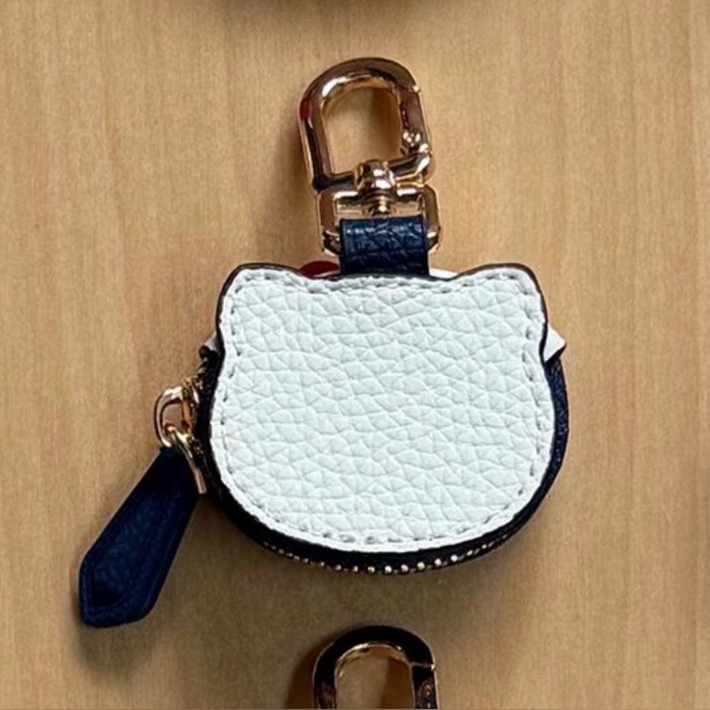 Hello Kitty Purse Bag Charm Keychain Sanrio Kawaii Coin AirTag AirPods - Picture 6 of 6